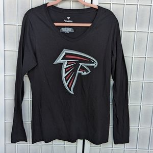 🔥Fanatics Atlanta Falcons Women's Long Sleeve T-shirt in Black